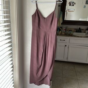 Reinette Mauve purple midi dress